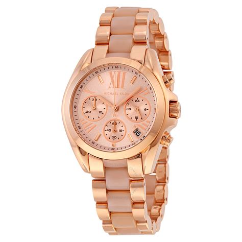 women's rose gold michael kors watch|rose gold mk watch cheap.